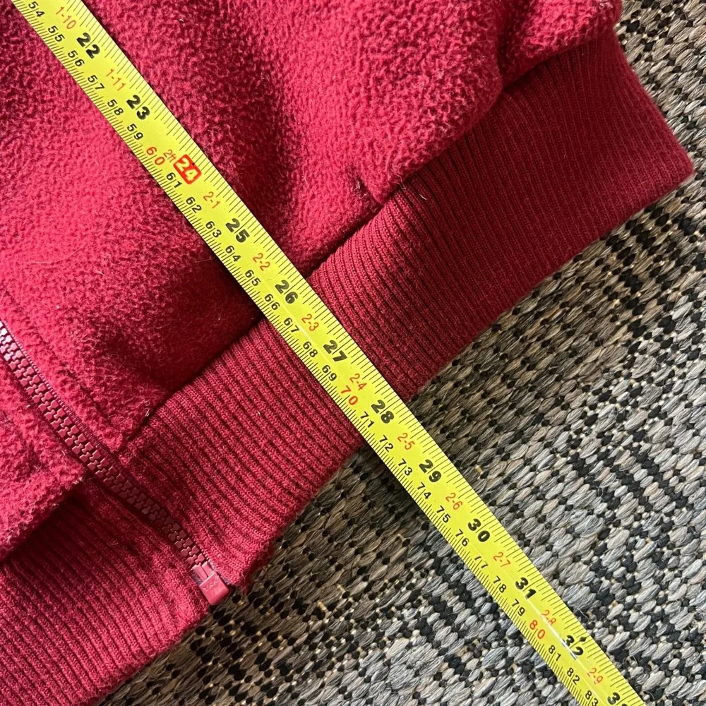 Vintage Roots Sweater Mens XS Red Fleece Salt Lake Olympics Canada Zip 2002 Y2K - Picture 7 of 7